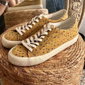 Madewell Sidewalk Low-Rise Cheetah Print Sneakers - Size 8